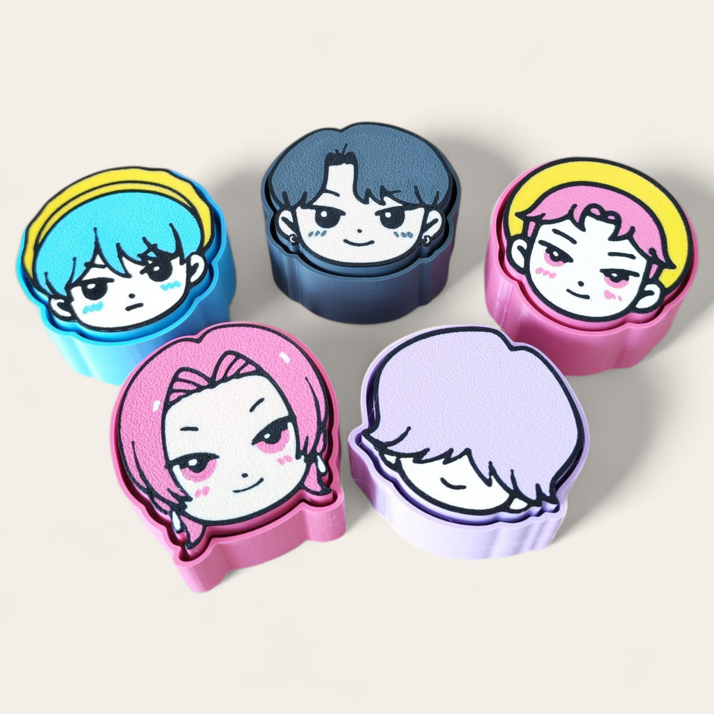 Pack Ahorro – 5 Clickers - K-Pop Demon Hunters Saja Boys