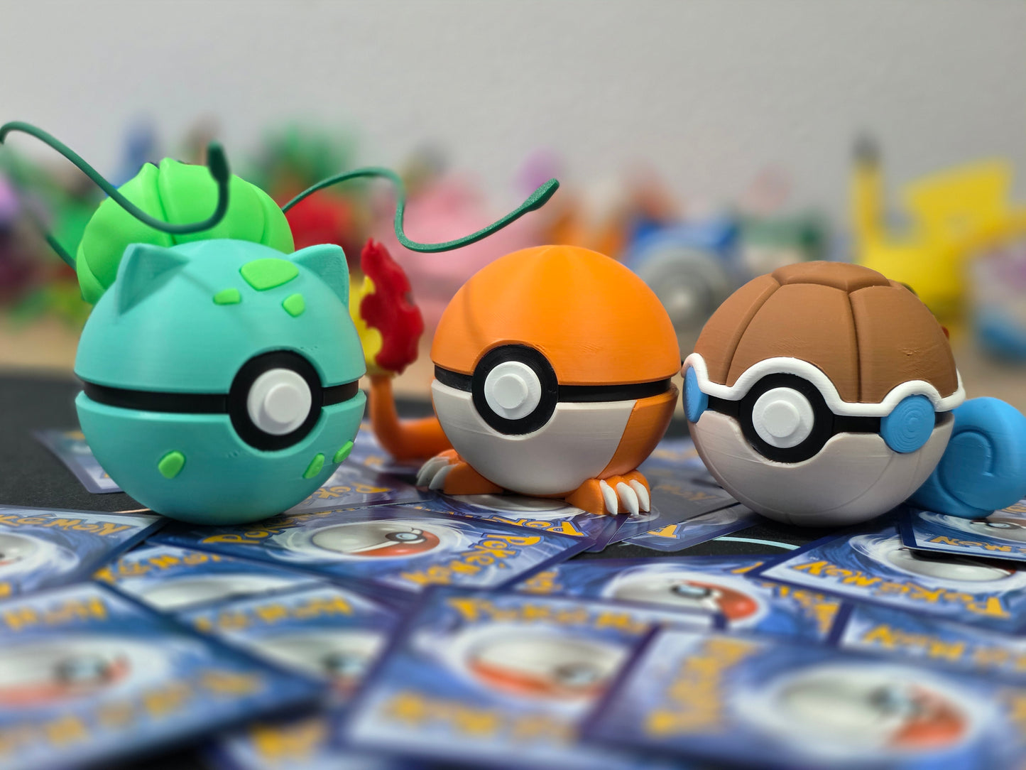 Pack Ahorro – 3 Pokeball - Bulbasaur, Charmander & Squirtle