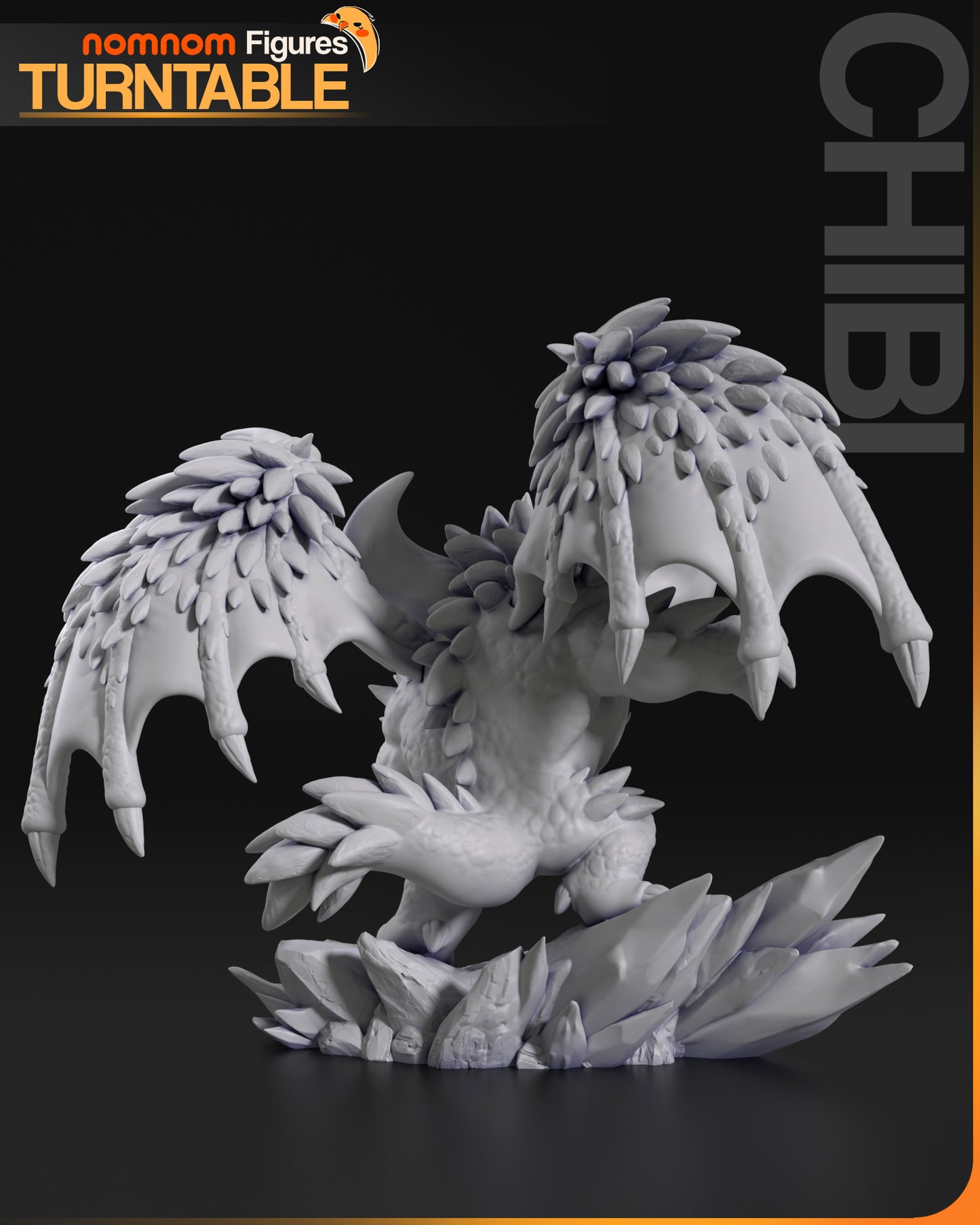 Figura de Resina Chibi - Nergigante - Monster Hunter World