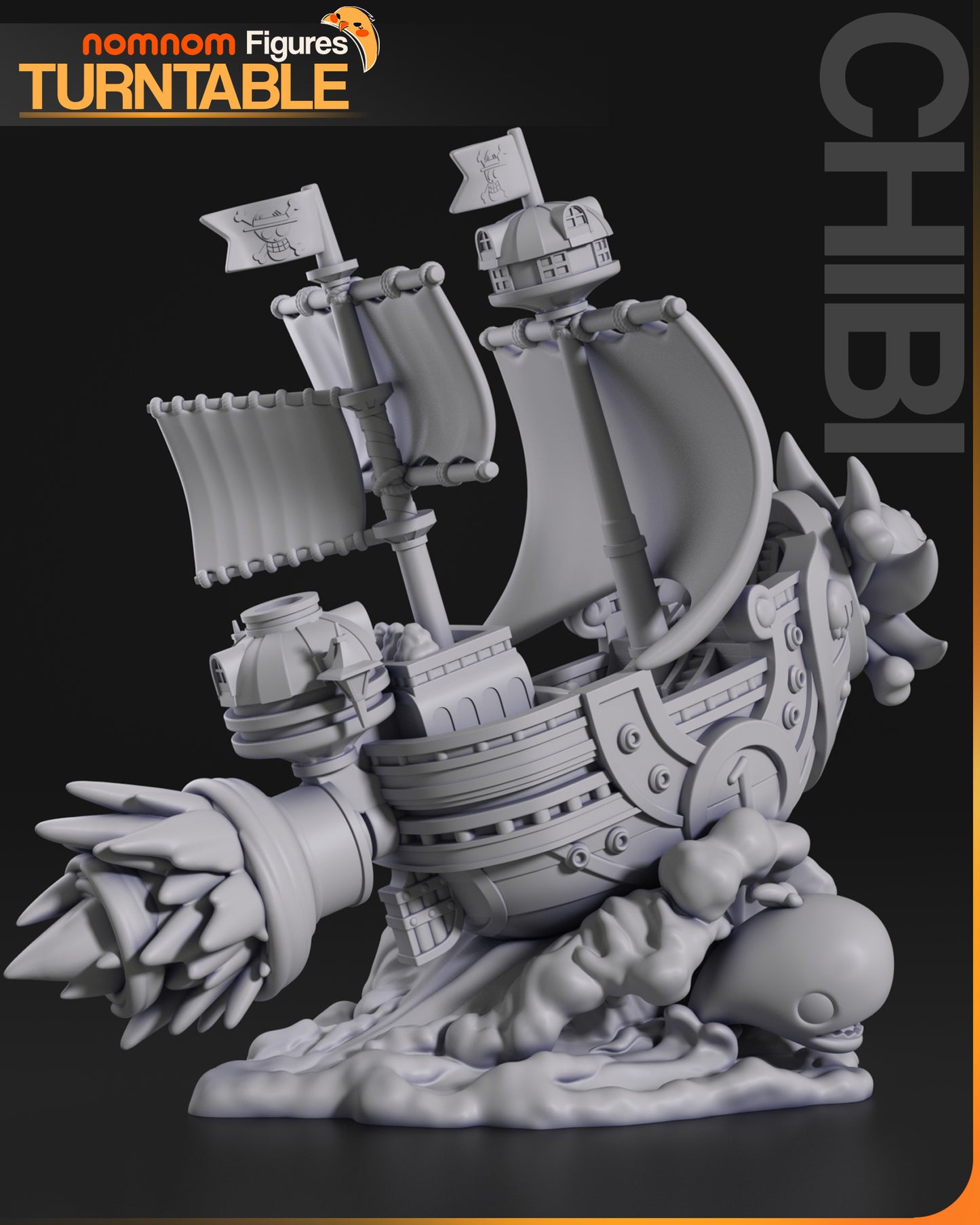 Figura de Resina Chibi - Thousand Sunny - One Piece