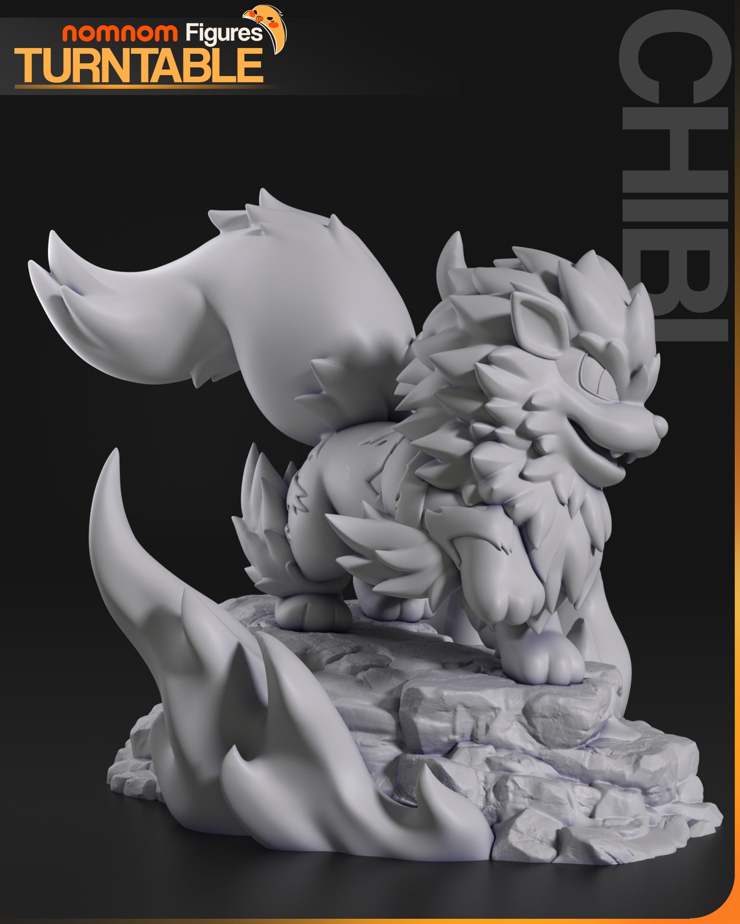 Figura de Resina Chibi - Arcanine - Pokemon