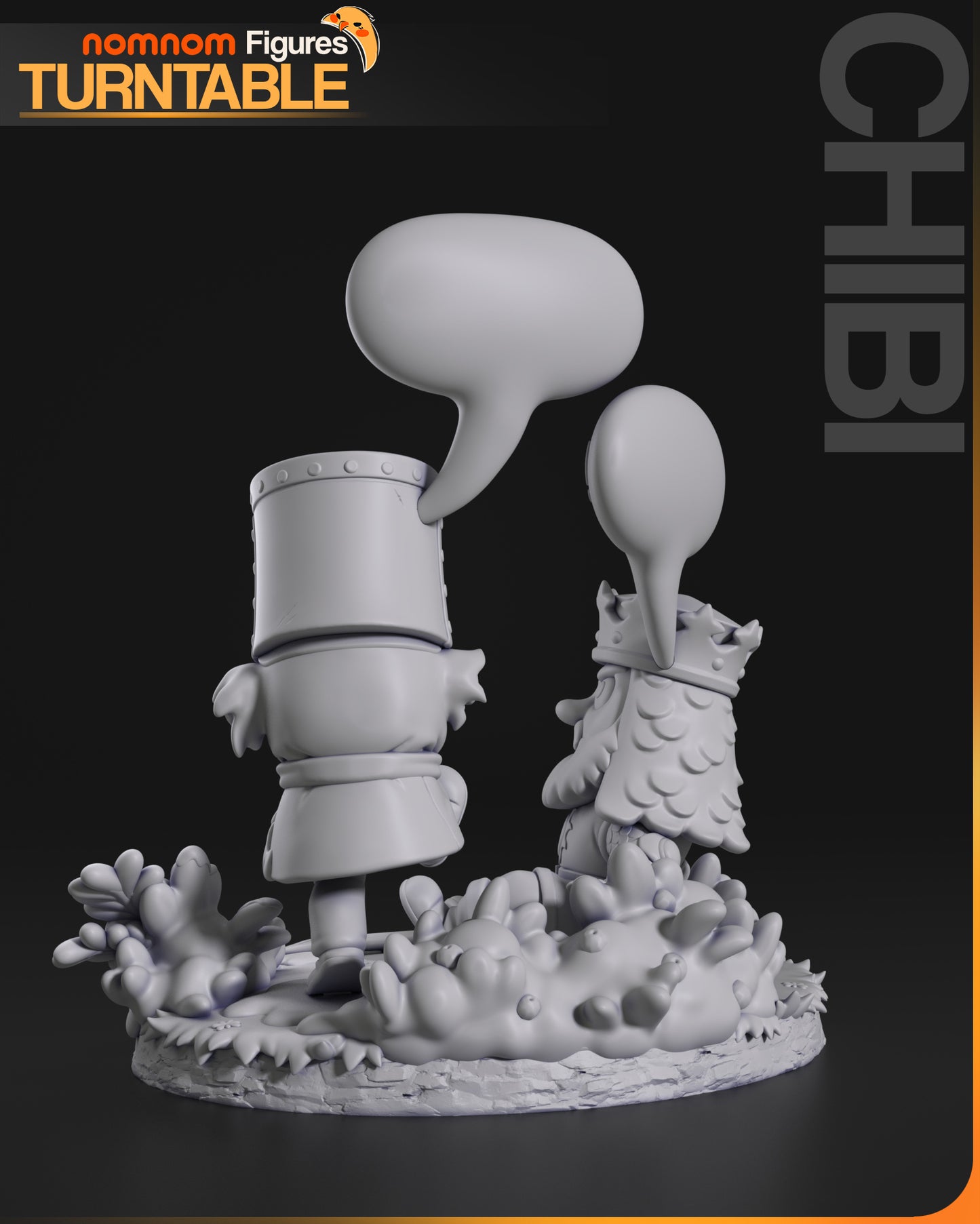 Figura de Resina Chibi - El Caballero Oscuro - Monty Python y el Santo Grial