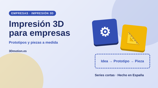 Impresión 3D para empresas: prototipos y piezas a medida