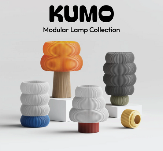 Lámpara Kumo modular personalizada de 3Dmotion