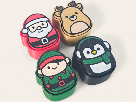 Clickers de Navidad: Papá Noel, Pingüino, Reno y Duende