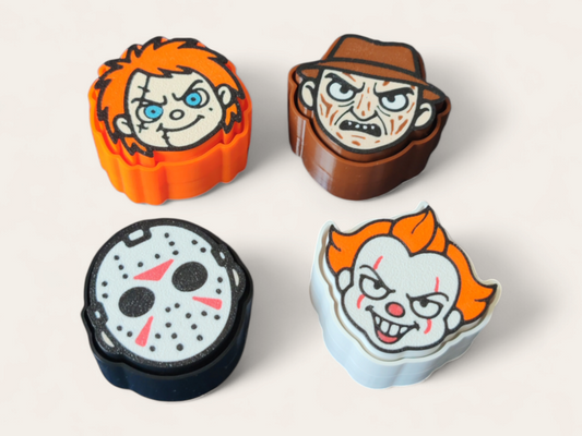 Clickers de terror impresos en 3D: Pennywise, Jason, Freddy Krueger y Chucky