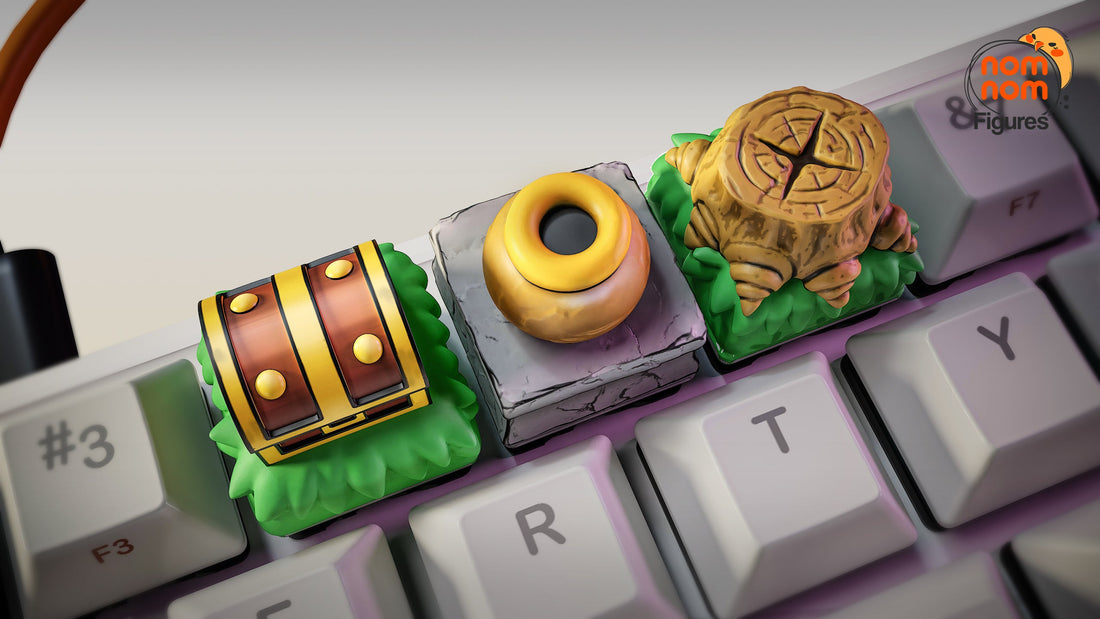 Keycaps de resina de The Legend of Zelda para teclado mecánico