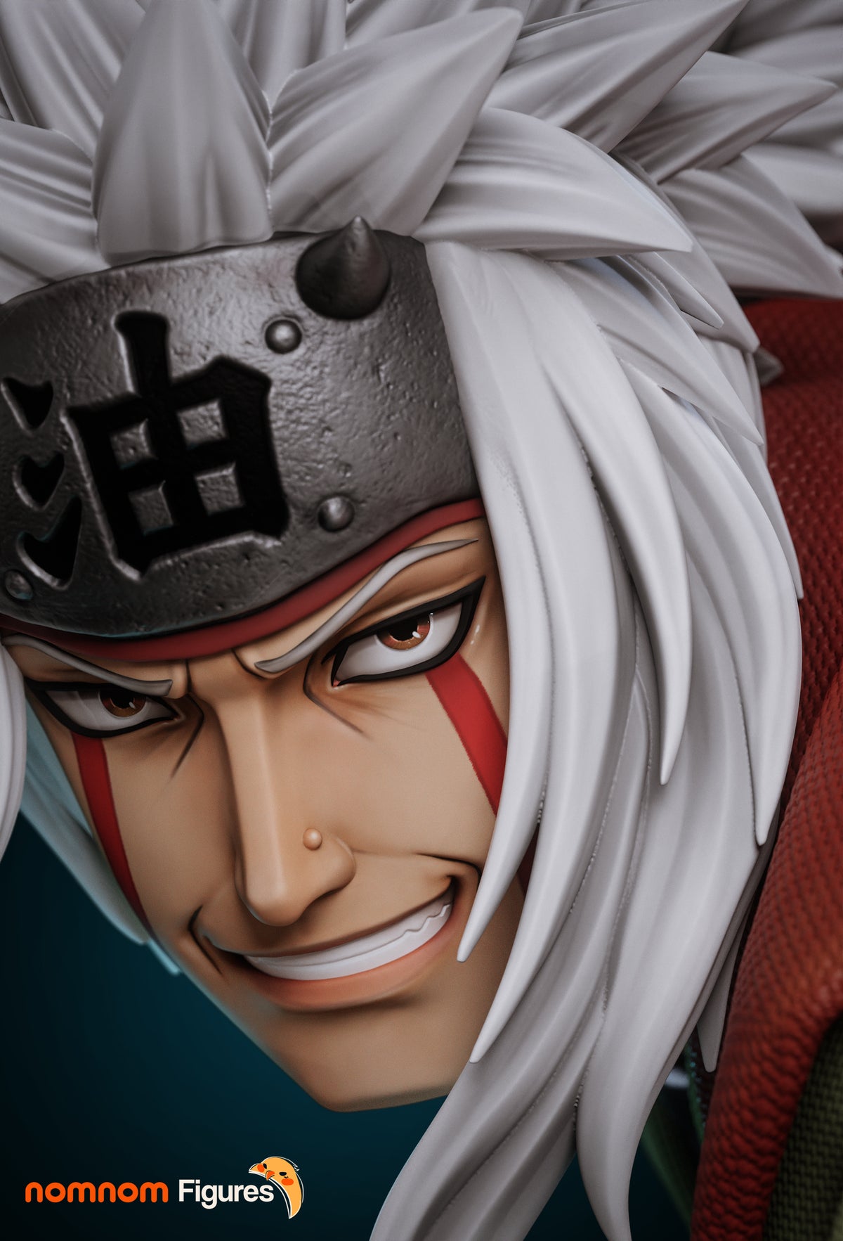 Figura Jiraiya Naruto en resina, vista lateral