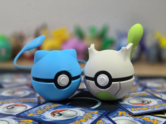 Pack Ahorro – 2 Pokeball - Mew & Mewtwo Shiny