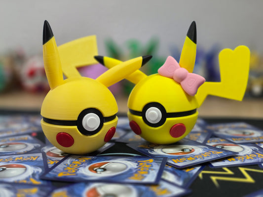 Pack Ahorro – 2 Pokeball - Pikachu Macho & Pikachu Hembra