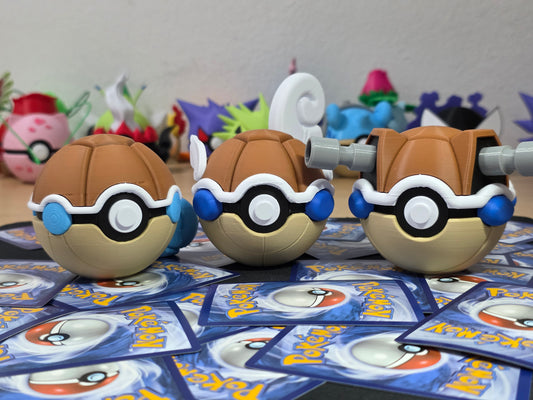 Pack Ahorro – 3 Pokeball - Squirtle, Wartortle & Blastoise
