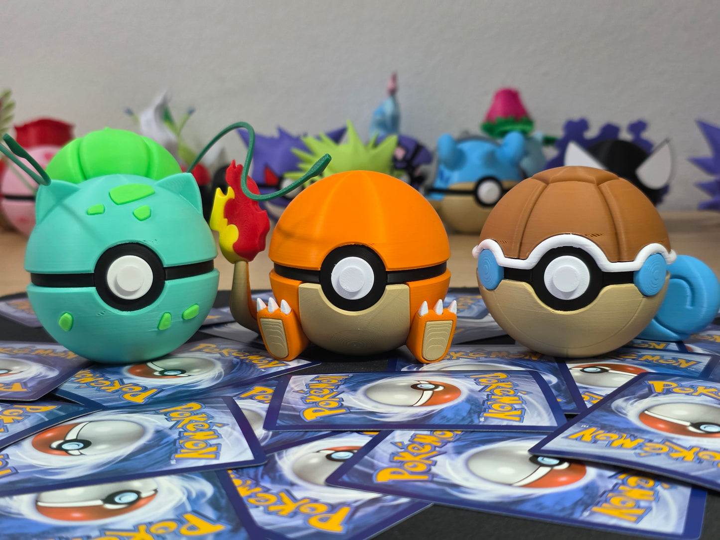 Pack Ahorro – 3 Pokeball - Bulbasaur, Charmander y Squirtle