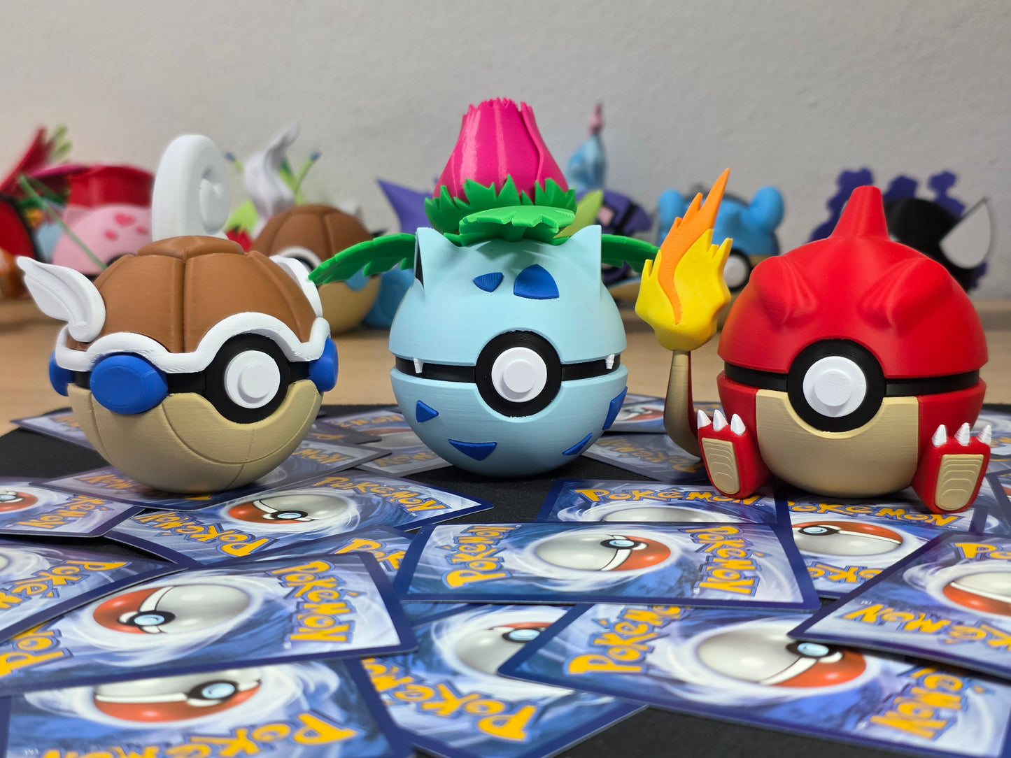 Pack Ahorro – 3 Pokeball - Wartortle, Ivysaur & Charmeleon