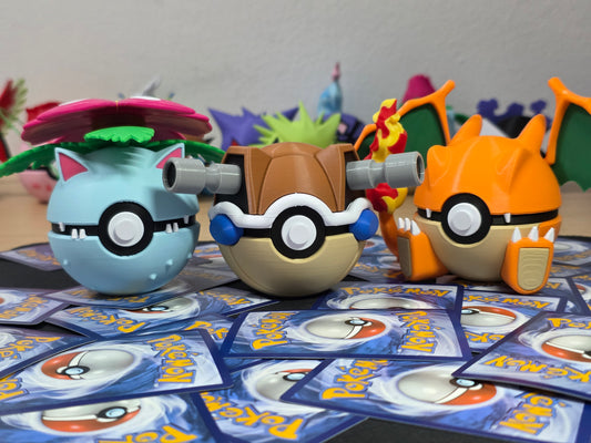 Pack Ahorro – 3 Pokeball - Venusaur, Blastoise & Charizard