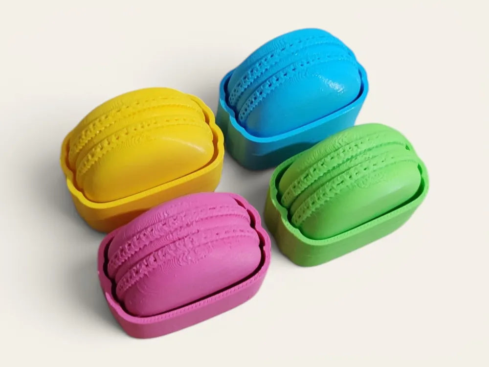 Clicker Macarons, clicker llavero impreso en 3D