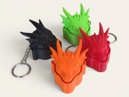 Clicker Cabeza de Dragón, clicker llavero impreso en 3D