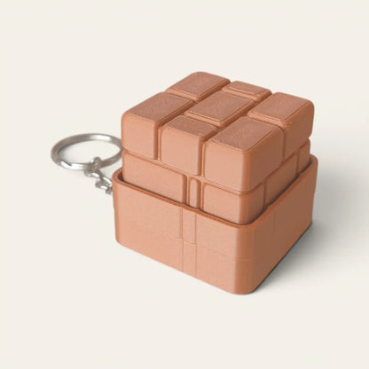 Clicker Bloque Ladrillo Super Mario Bros., clicker llavero impreso en 3D
