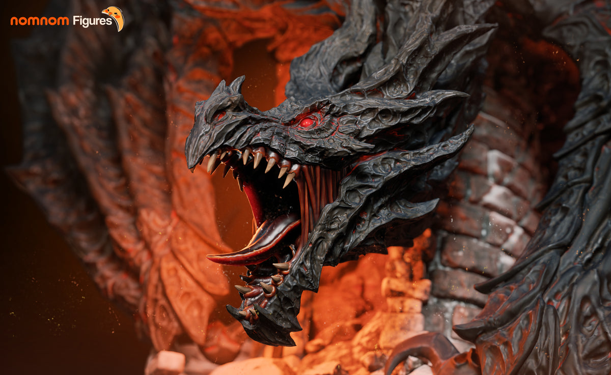 Figura de resina Alduin Skyrim sin pintar