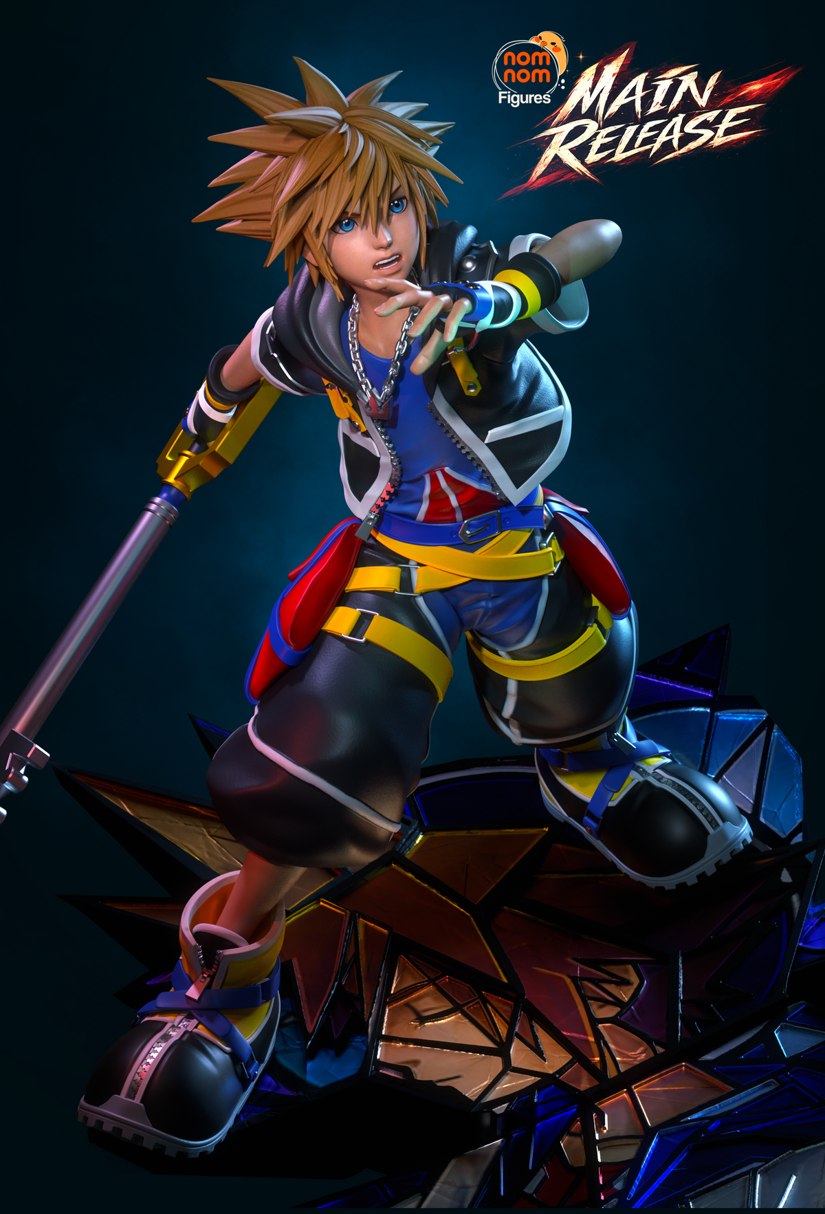 Figura Sora vs Roxas Kingdom Hearts en resina, foto 5