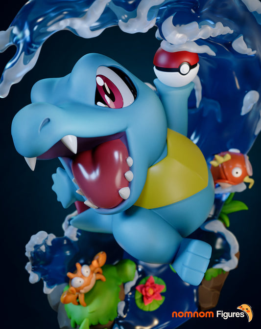 Figura chibi de resina Totodile Pokémon sin pintar