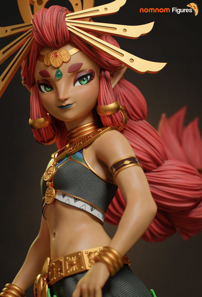 Figura Riju Zelda en resina, vista lateral