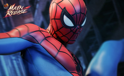 Figura Spider-Man Brand New Day en resina, vista lateral