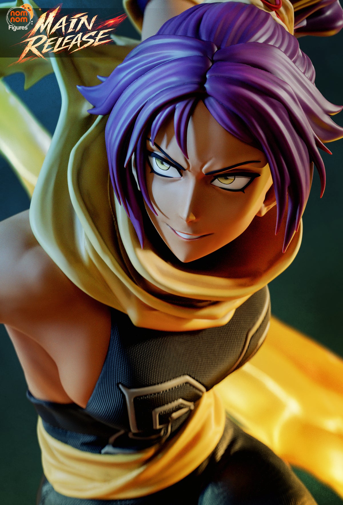 Figura Yoruichi Bleach en resina, foto 4