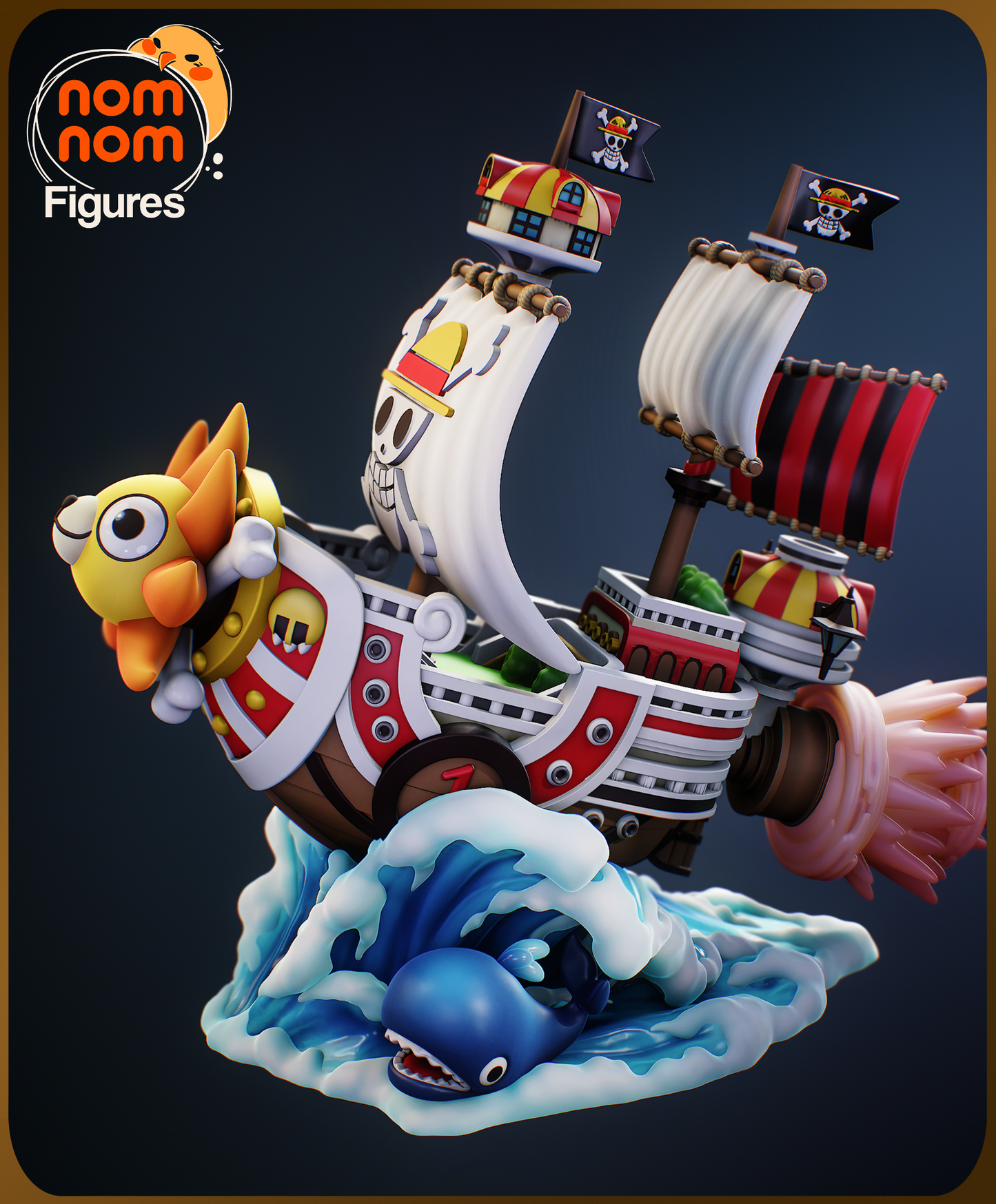 Figura de Resina Chibi - Thousand Sunny - One Piece