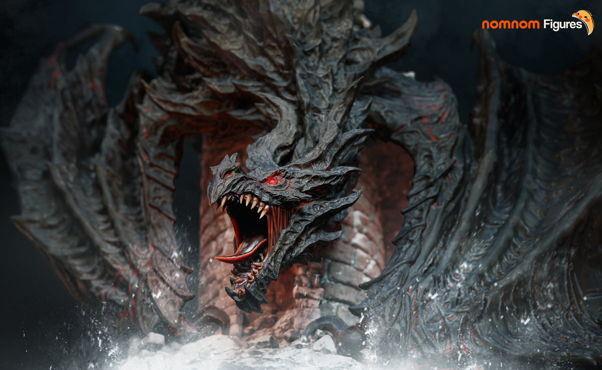 Figura Alduin Skyrim en resina, foto 4