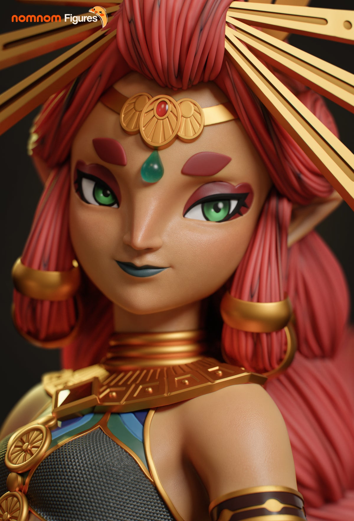 Figura Riju Zelda en resina, detalle