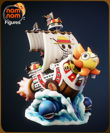 Figura de Resina Chibi - Thousand Sunny - One Piece