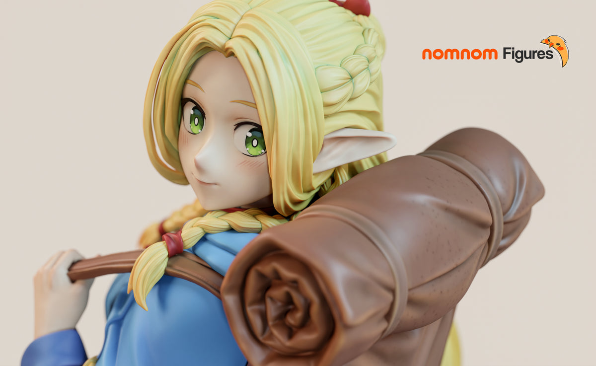 Figura Marcille y Frieren en resina, detalle