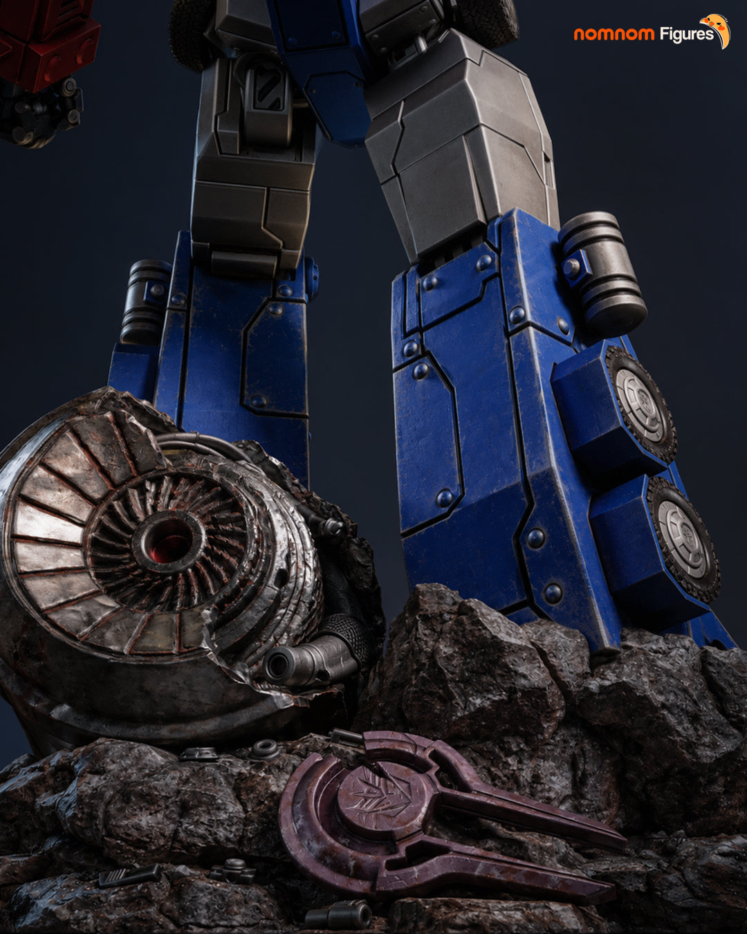 Optimus Prime Transformers, figura de resina vista trasera
