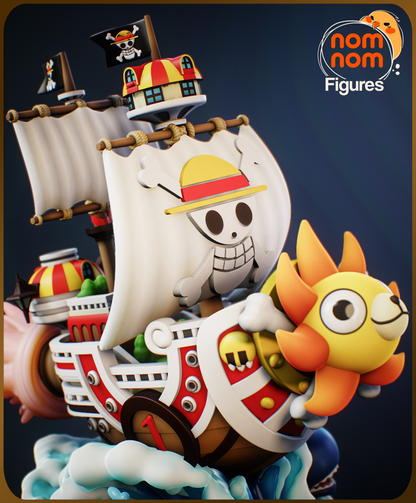 Figura de Resina Chibi - Thousand Sunny - One Piece