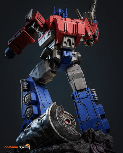 Optimus Prime Transformers, figura de resina vista lateral