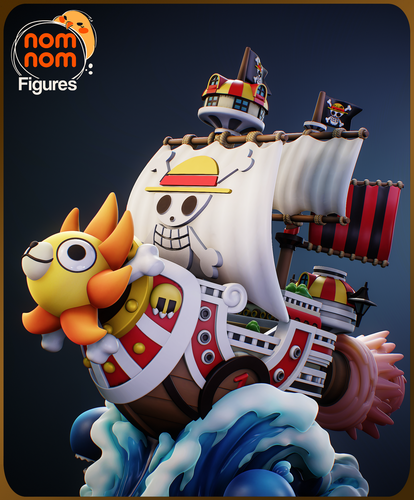 Figura de Resina Chibi - Thousand Sunny - One Piece