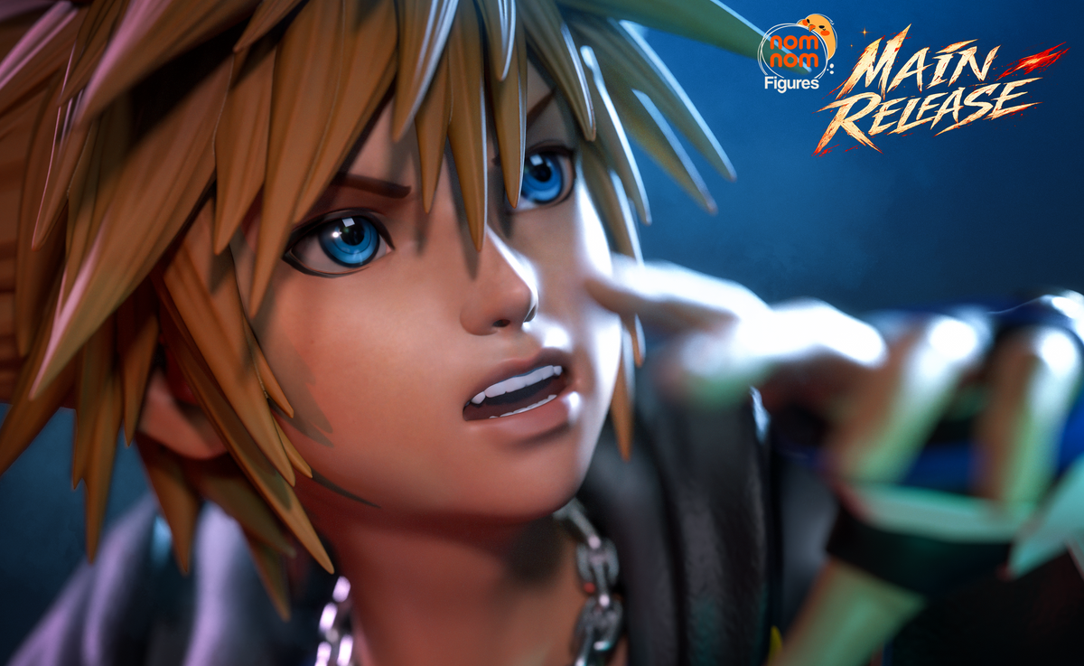 Figura Sora vs Roxas Kingdom Hearts en resina, foto 9