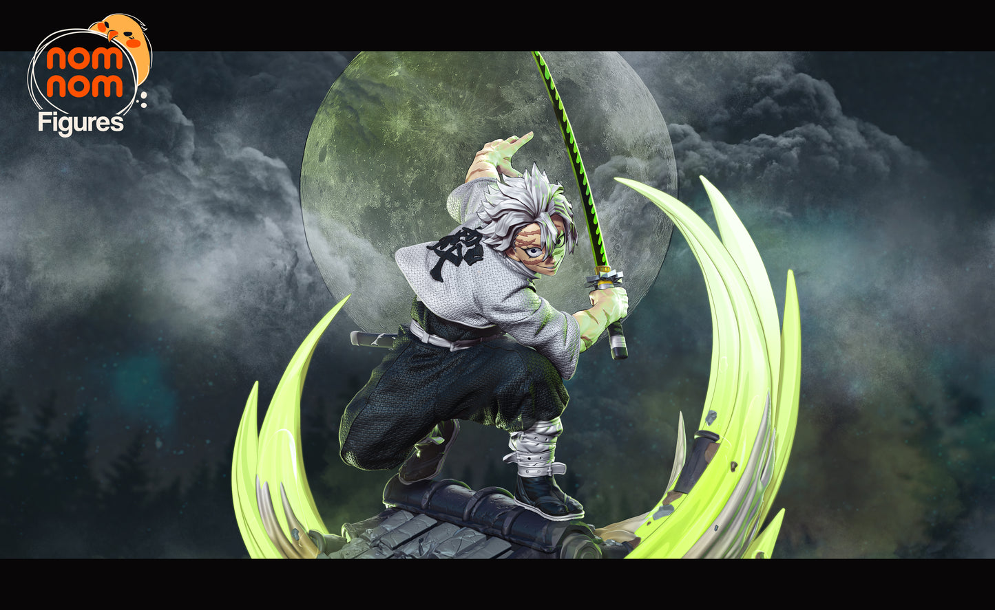 Figura de Resina - Sanemi - Kimetsu No Yaiba / Demon Slayer