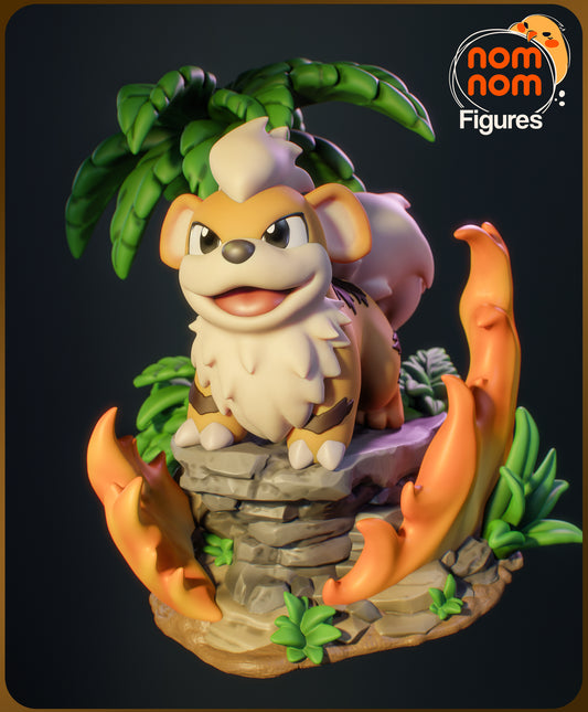 Figura de Resina Chibi - Growlithe - Pokemon