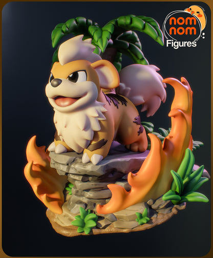 Figura de Resina Chibi - Growlithe - Pokemon