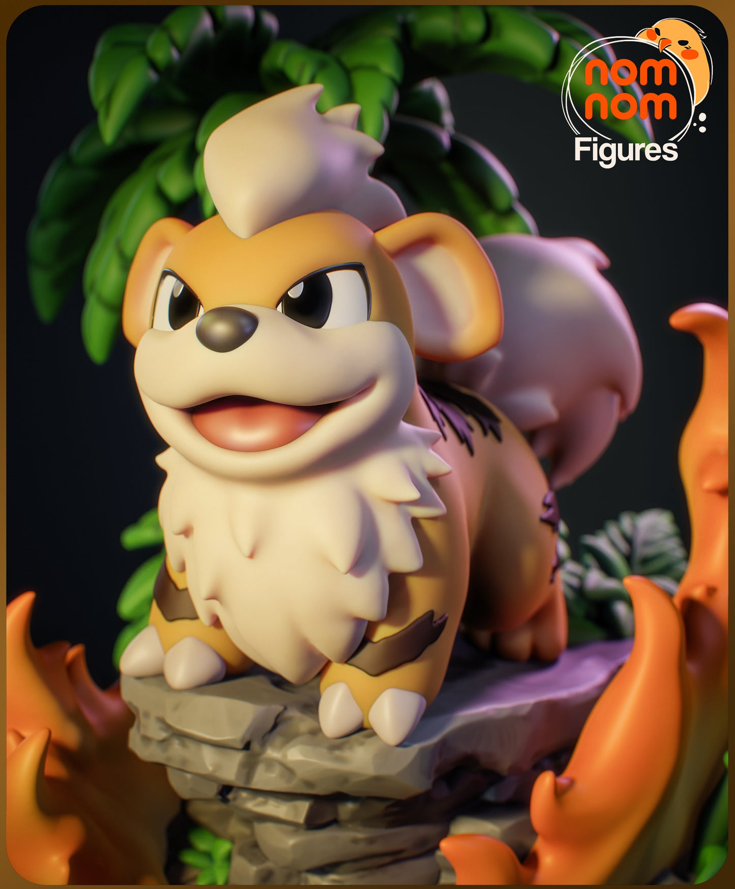 Figura de Resina Chibi - Growlithe - Pokemon