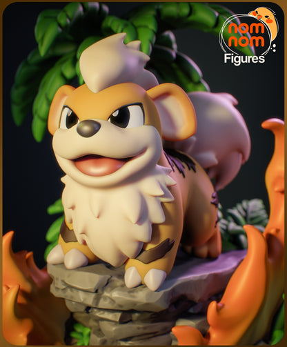 Figura de Resina Chibi - Growlithe - Pokemon