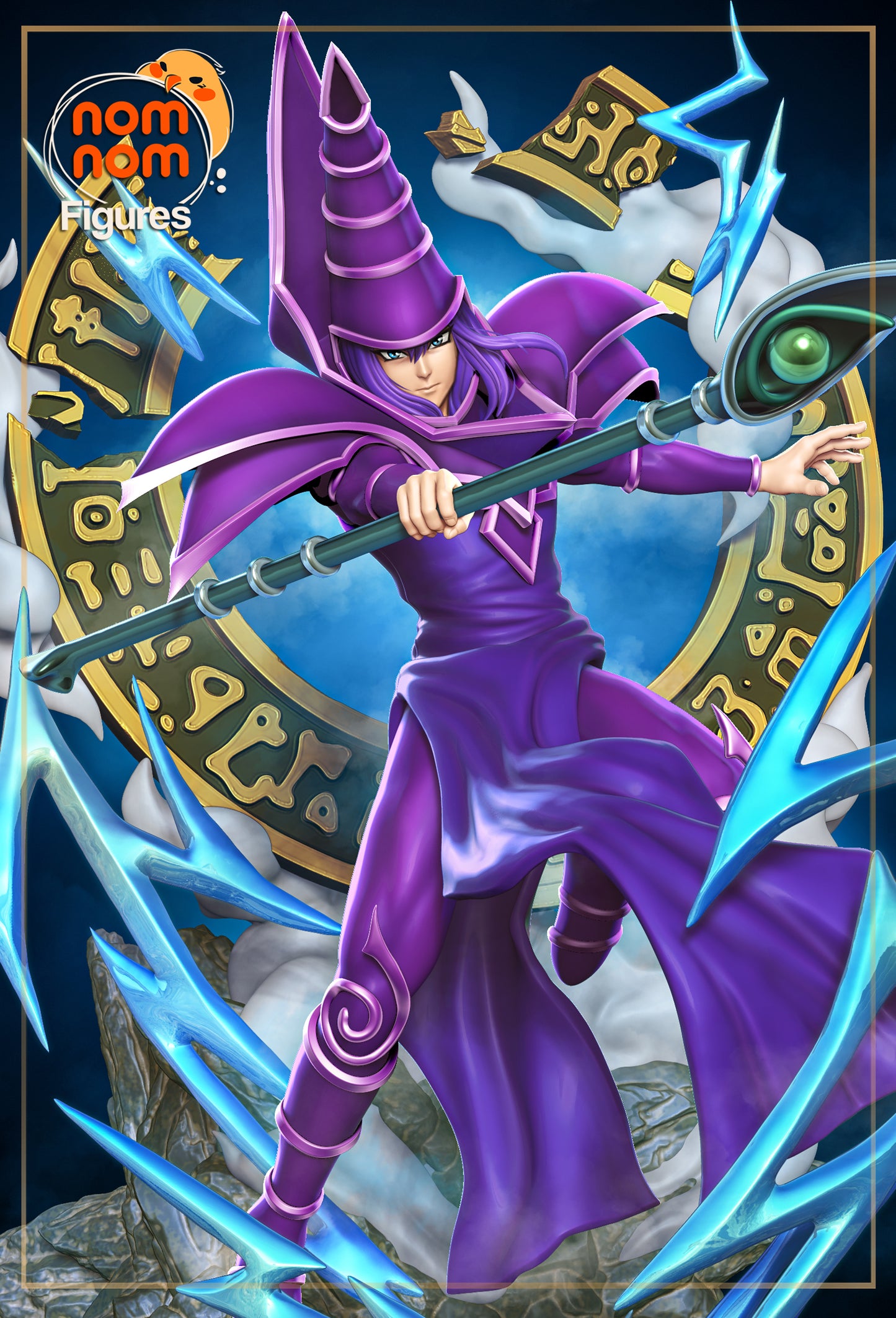 Figura de Resina - Mago Oscuro - Yu-gi-oh!