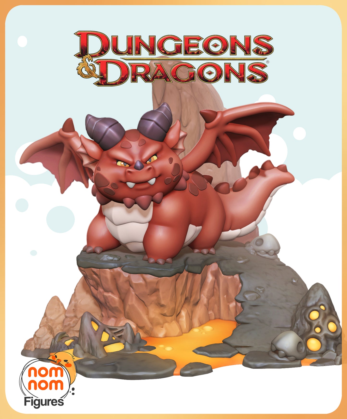 Figura de Resina Chibi - Themberchaud - Dungeons & Dragons
