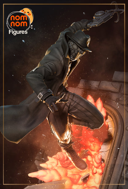 Figura de resina Spider-Noir sin pintar