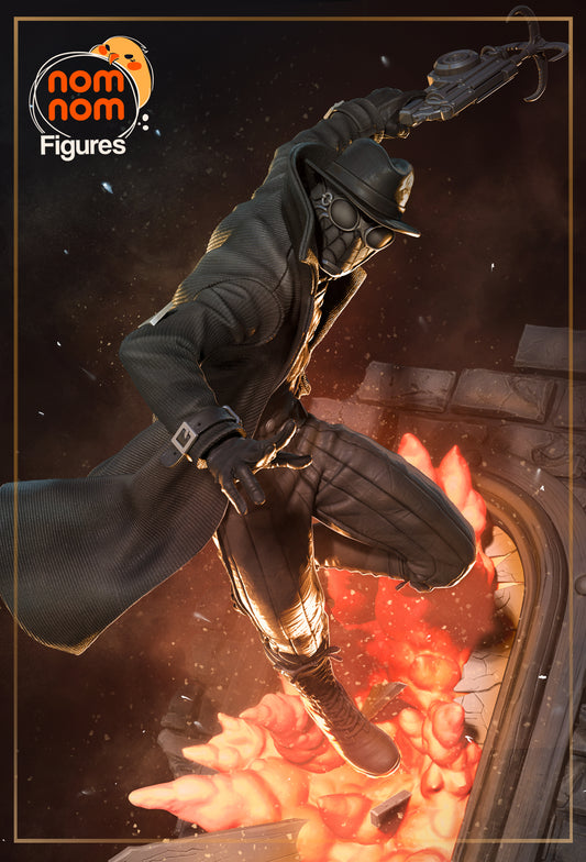 Figura de resina Spider-Noir sin pintar