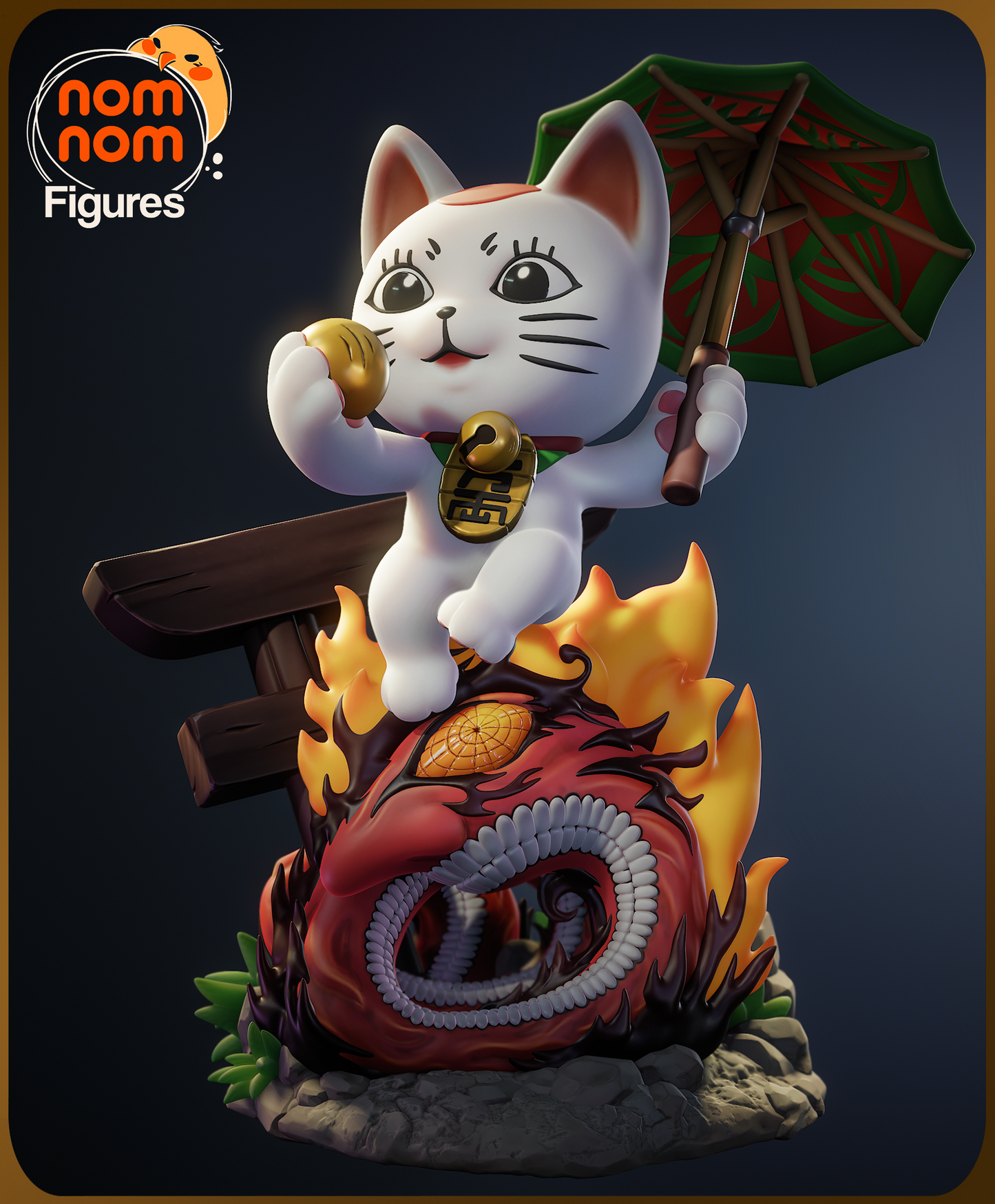 Figura de Resina Chibi - Turbo Vieja Gato - Dandadan