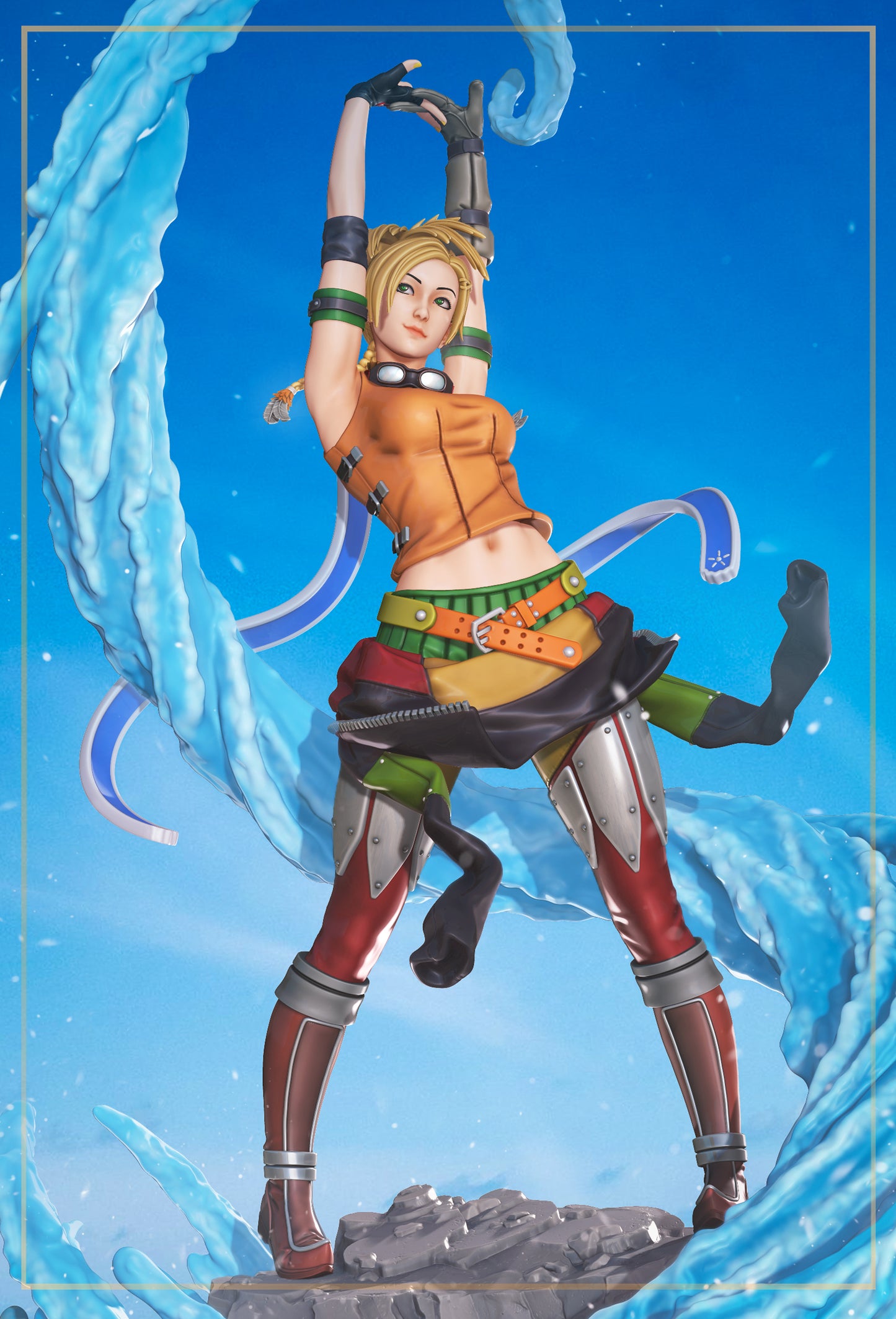 Figura de Resina - Rikku - Final Fantasy X