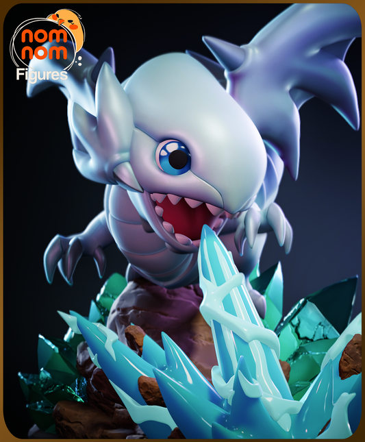Figura de Resina Chibi - Dragón Blanco de Ojos Azules - Yu-gi-oh!