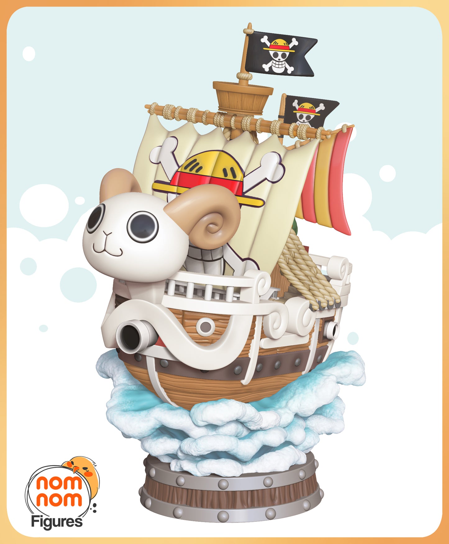 Figura de Resina Chibi - Going Merry - One Piece